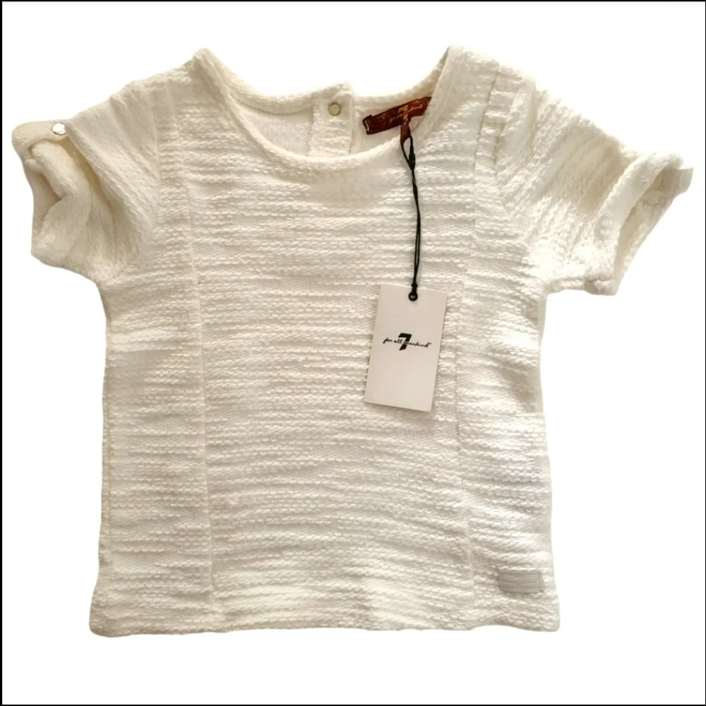 7 For All ManKind Knit like short sleeve top Size 4T